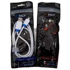 CABLE USB FICHA MICROUSB 2.4A CARGA RAPIDA