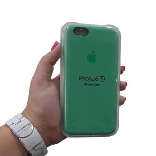 SILICONA LOGO ORIGINAL VERDE MANZANA IPHONE 12MINI