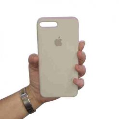 SILICONA LOGO ORIGINAL CREMA IPHONE 11