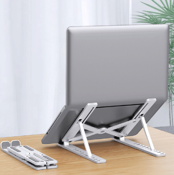 SOPORTE PLEGABLE NOTEBOOK TABLET BLANCO - Imagen 2