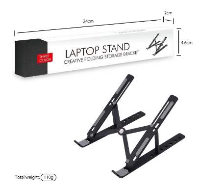 SOPORTE PLEGABLE NOTEBOOK TABLET BLANCO - Imagen 3