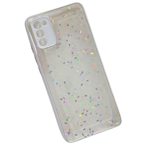TPU BORDE BLANCO CON BRILLO SAMSUNG A02S - Imagen 2
