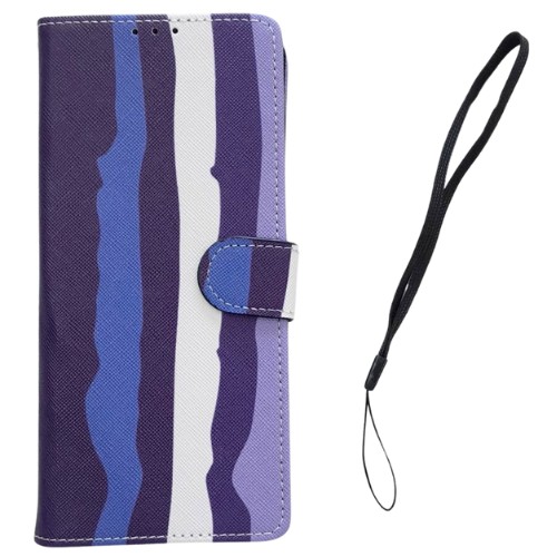 FLIP COVER AGENDA MOTOROLA G60S DISEÑO RAYADA