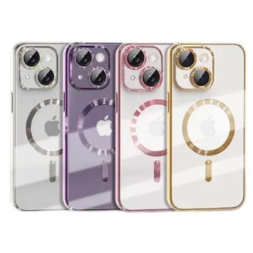 TPU MAGSAFE METALIZADA C/VIDRIO CAMARA IPHONE 16 PROMAX