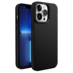 SILICONA BOTONES CROMADOS IPHONE 15 PROMAX NEGRO