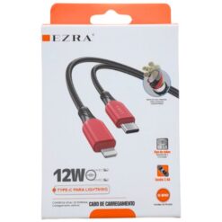 CABLE FICHA TIPO C A IPHONE ACORDONADO 2.4A