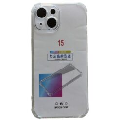 TPU TRANSPARENTE ANTIGOLPE IPHONE 15 C/ PROTECC. DE CAMARA