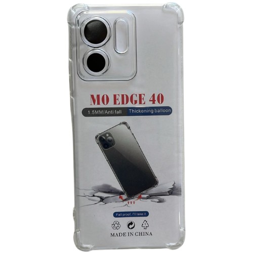 TPU TRANSPARENTE ANTIGOLPE MOTOROLA EDGE 40 C/PROTECCION DE CAMARA