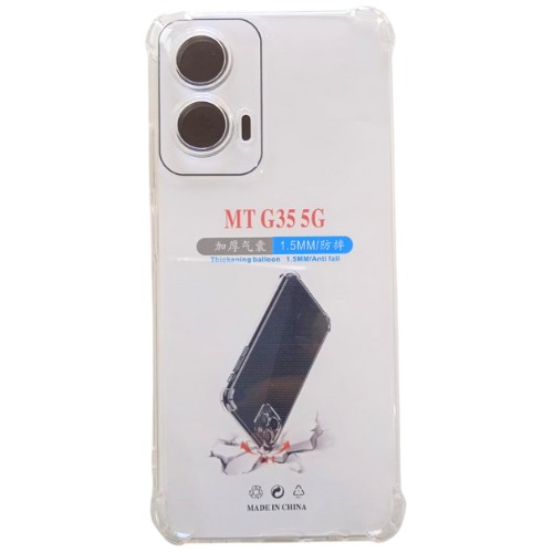 TPU TRANSPARENTE ANTIGOLPE MOTOROLA G35 C/PROTECCION DE CAMARA