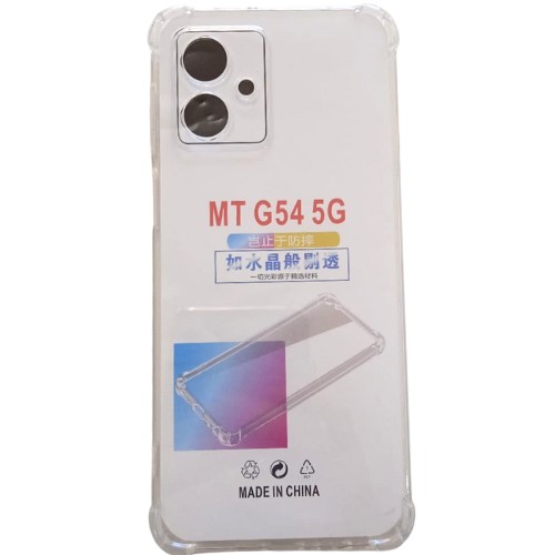 TPU TRANSPARENTE ANTIGOLPE MOTOROLA G54 C/PROTECCION DE CAMARA