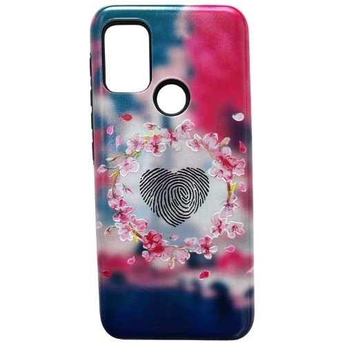 FUNDA REFORZADA DISEÑO CORAZON MOTOROLA G10 G20 G30