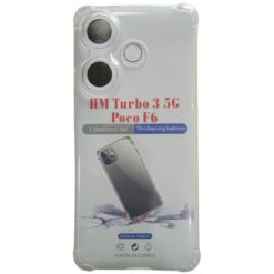 TPU TRANSPARENTE ANTIGOLPE XIAOMI POCO F6 C/PROTECCION DE CAMARA