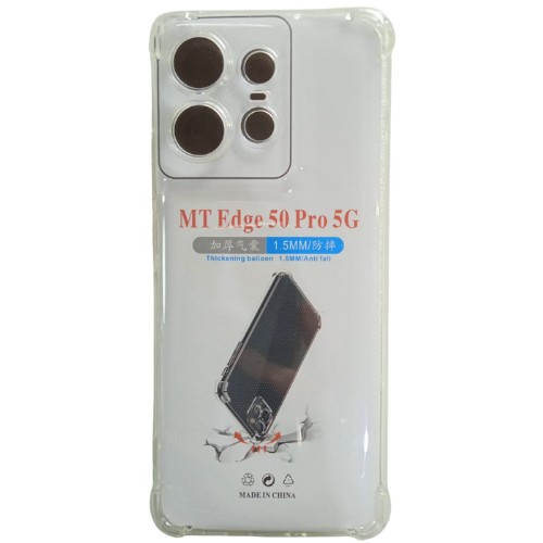 TPU TRANSPARENTE ANTIGOLPE MOTOROLA EDGE 50 PRO C/PROTECCION DE CAMARA