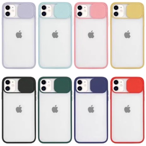 FUNDA REFORZADA IPHONE 12 PROMAX BORDE VERDE CUBRECAMARA