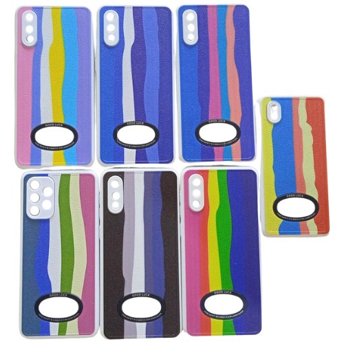FUNDA REFORZADA SAMSUNG A02 DISEÑO RAYAS