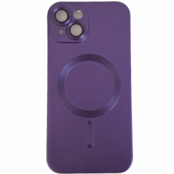 SILICONA MAGSAFE METALIZADO IPHONE 13 / 14 VIOLETA OSCURO