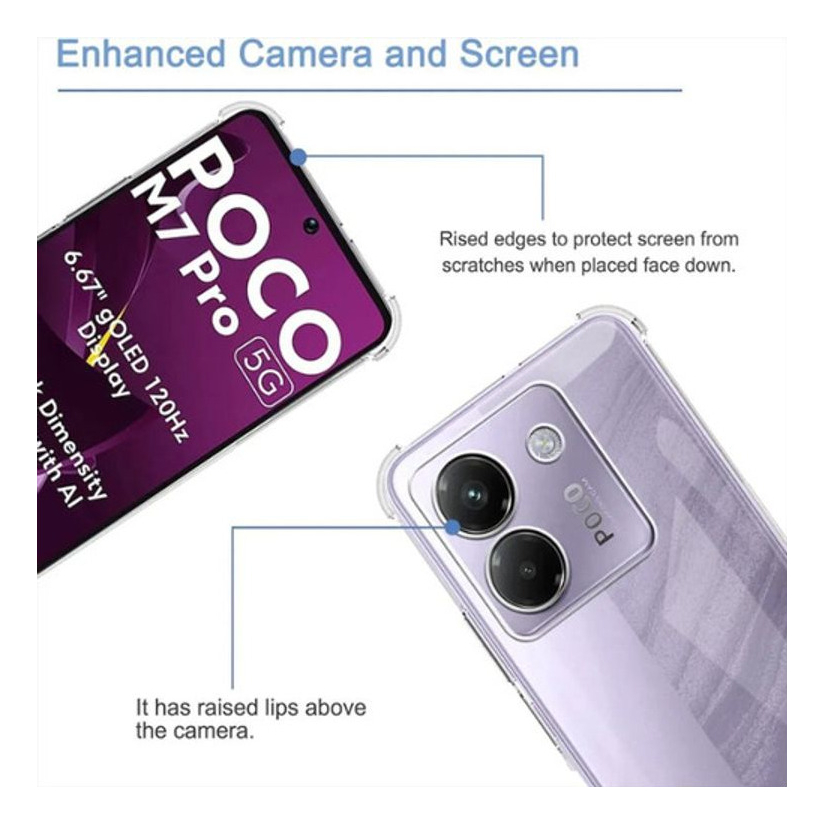 Funda Antigolpes Poco M7 Pro Transparente Poco M7 Pro - Imagen 3