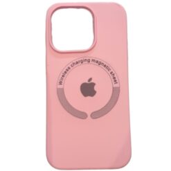 SILICONA MAGSAFE LOGO IPHONE 16 ROSA