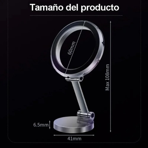 SOPORTE HOLDER VENTOSA MAGNETICO PARA CELULAR ARO - Imagen 3