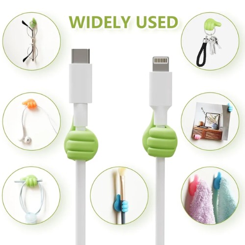 SOPORTE PARA CABLE PULGAR DE PARED X4 - Imagen 2