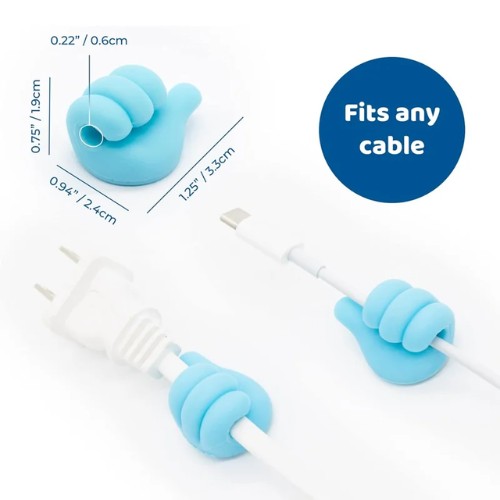 SOPORTE PARA CABLE PULGAR DE PARED X4 - Imagen 4