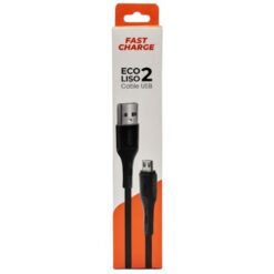 CABLE ECO LISO MICROUSB V8 CARGA RAPIDA