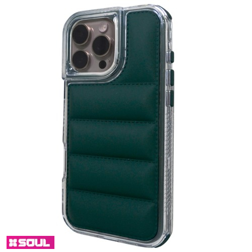 FUNDA PUFFER SOUL IPHONE 15 VERDE OSC