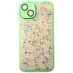 TPU BORDE VERDE BRILLITOS IPHONE 14