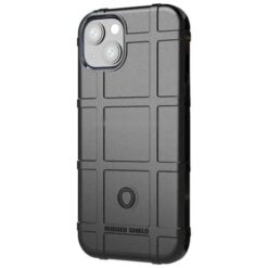FUNDA ALTO IMPACTO FIBRA CARBONO RUGGED SHIELD IPHONE 14 PROMAX NEGRO