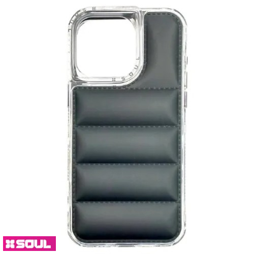 FUNDA PUFFER SOUL IPHONE 15 NEGRO