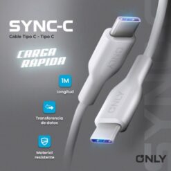 Alternative view of CABLE TIPO C A TIPO C CARGA RAPIDA SYNC C