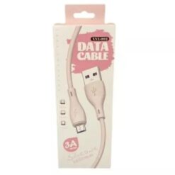 CABLE USB A MICROUSB V8 1METRO CARGA RAPIDA LILA