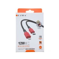CABLE FICHA TIPO-C A IPHONE ACORDONADO 2.4A